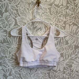Alo White Sports Bra Medium